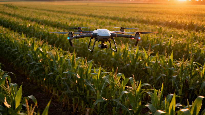 无人机巡田图片