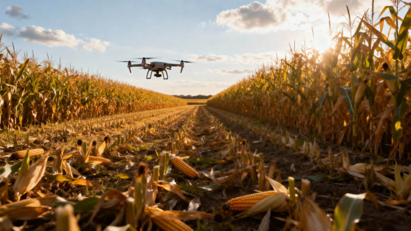 无人机巡田图片