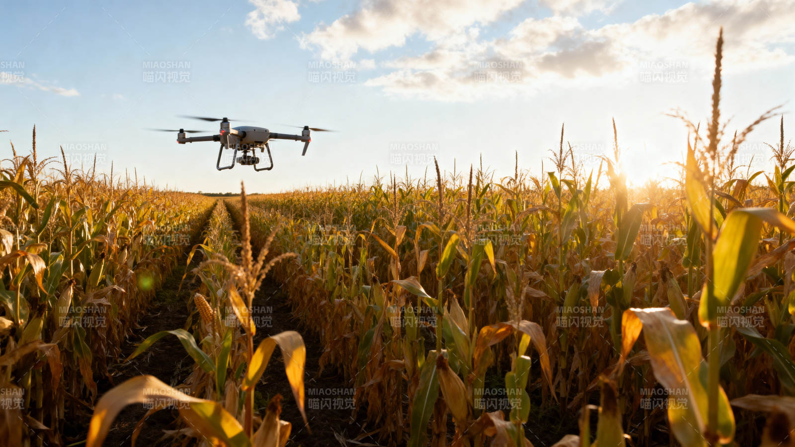 无人机巡田图片