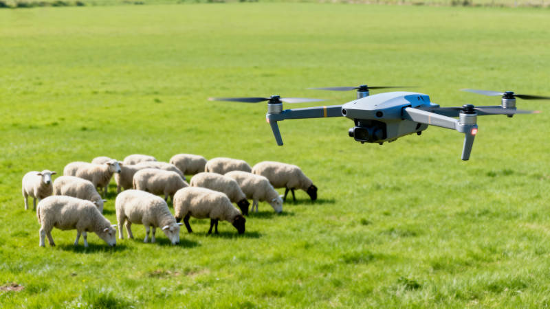 无人机牧羊图片