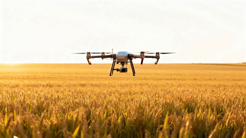 无人机飞越金田图片