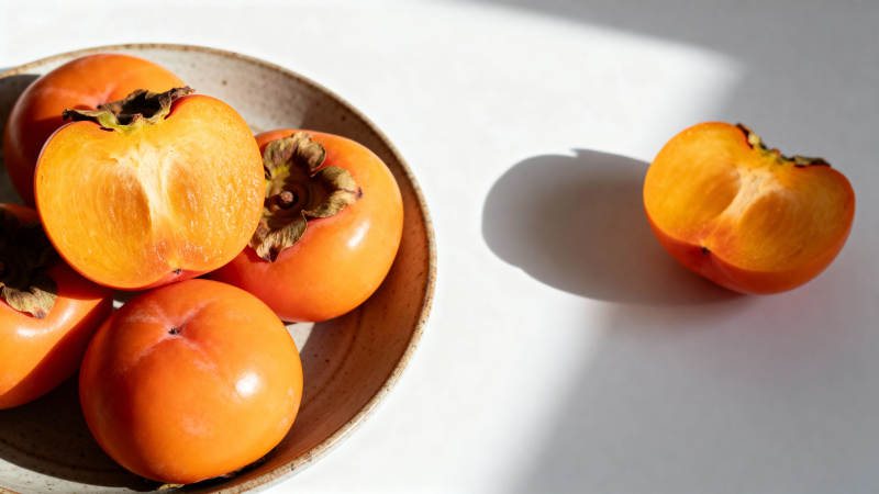 柿子静物图图片