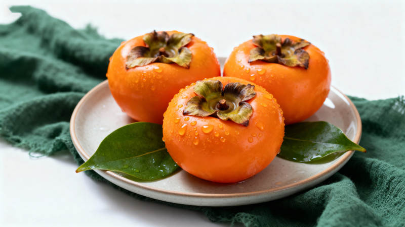 柿子静物图图片