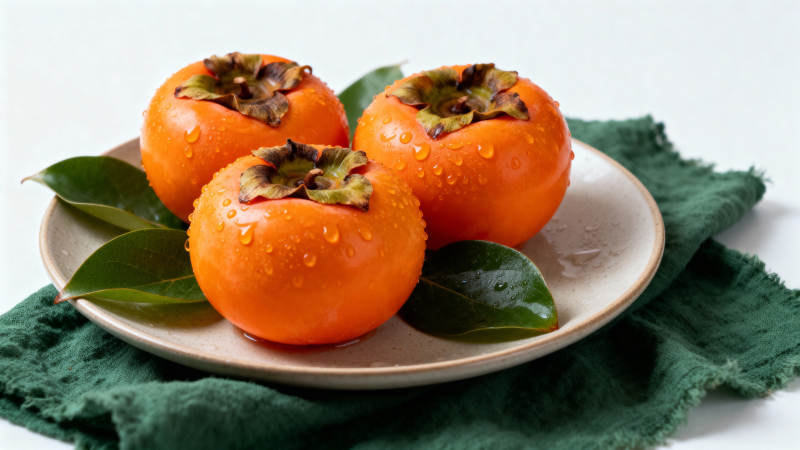 柿子静物图图片