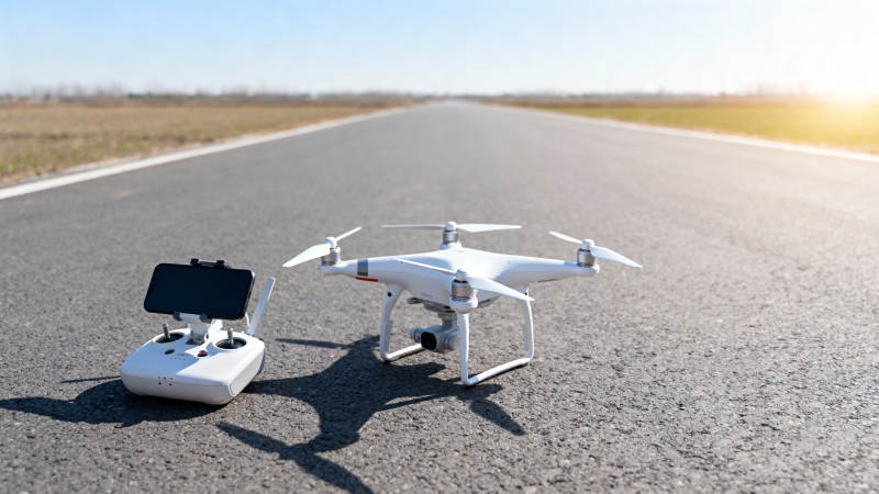 无人机静待起飞图片