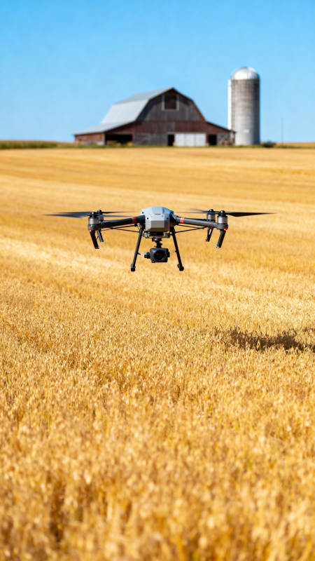 无人机巡田图片