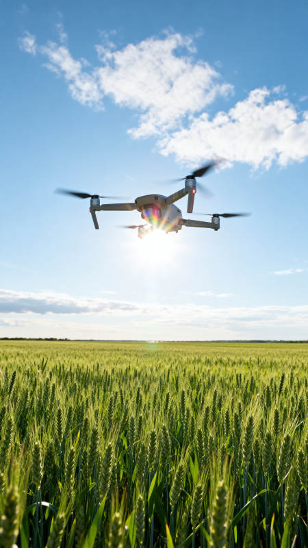 无人机巡田图片