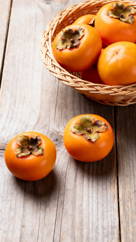 柿子静物图图片