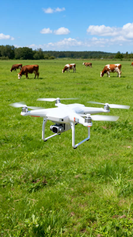 无人机巡牧场图片