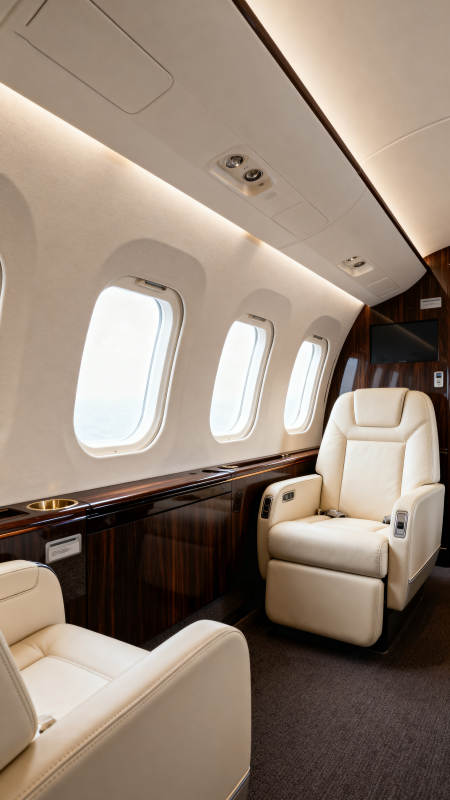 豪华私人飞机舱内图片