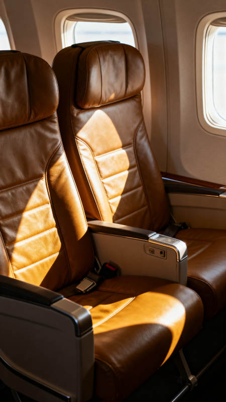 飞机商务舱座椅图片