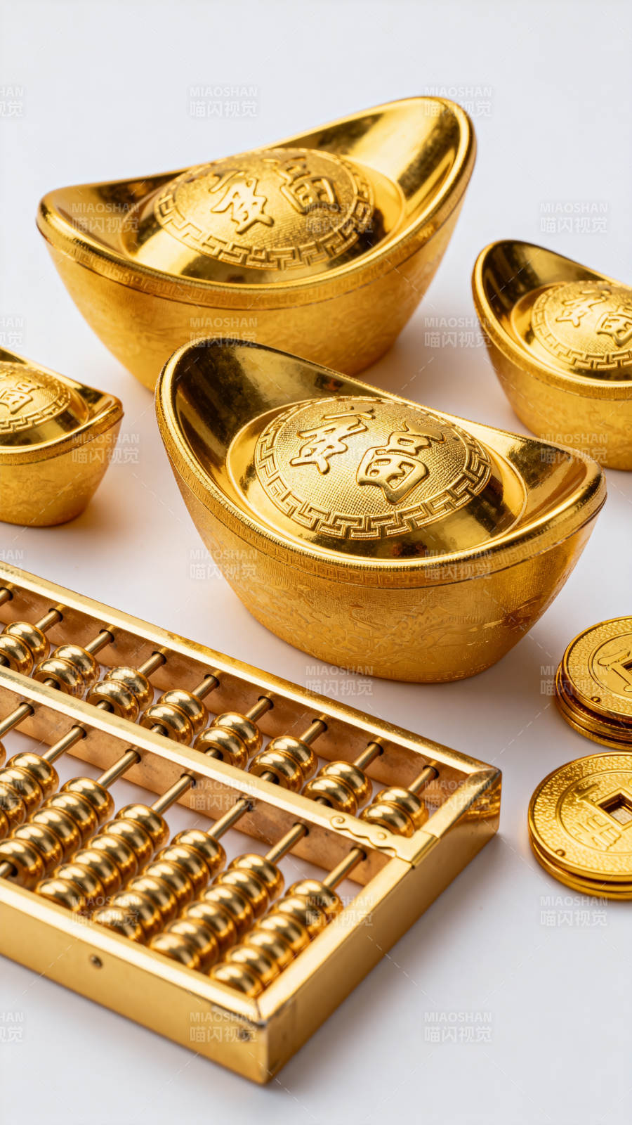 金元宝与算盘图片