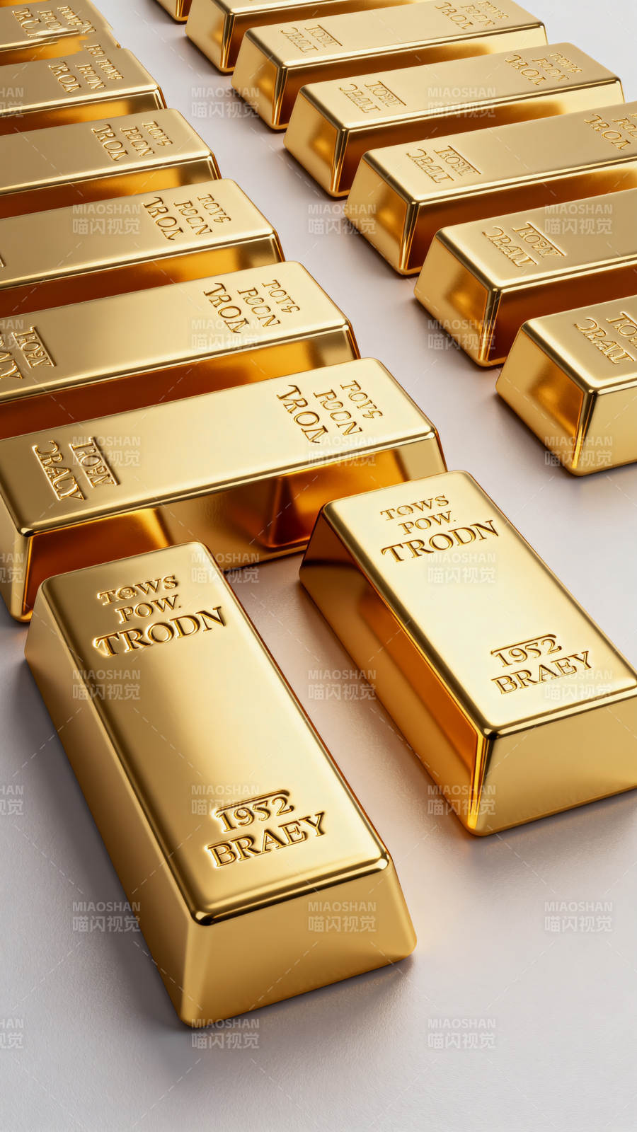 金条排列整齐图片