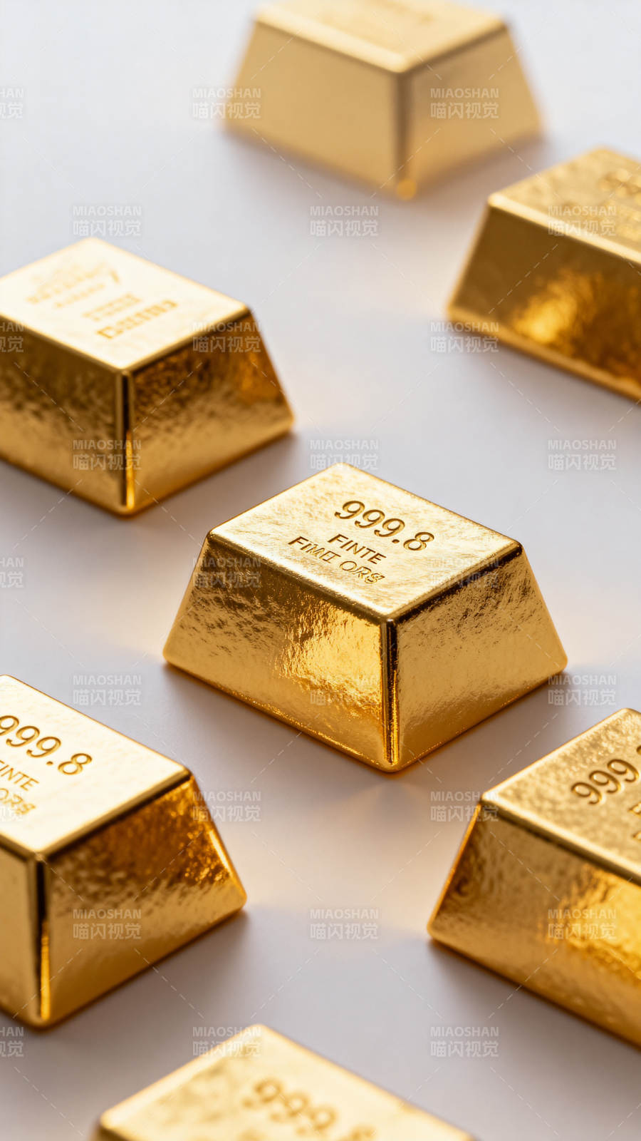 金条闪耀光芒图片