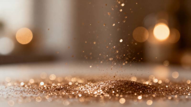 金色尘埃飞扬图片