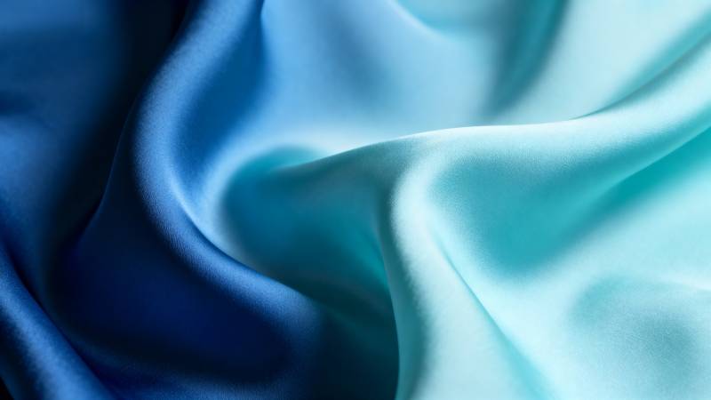 蓝绸柔光图片