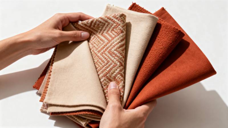 温暖布艺叠放图片