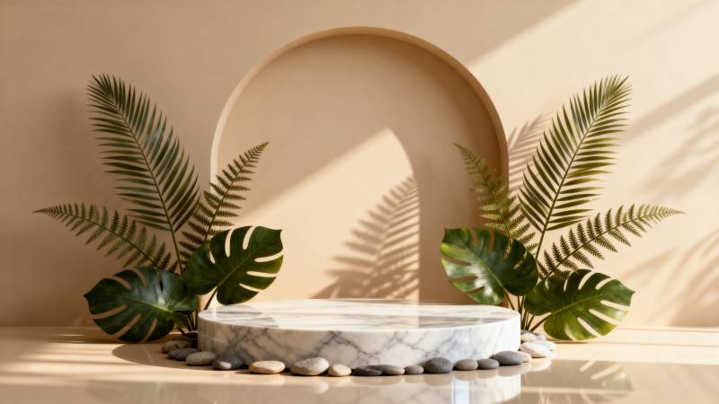 绿植光影静谧角落图片