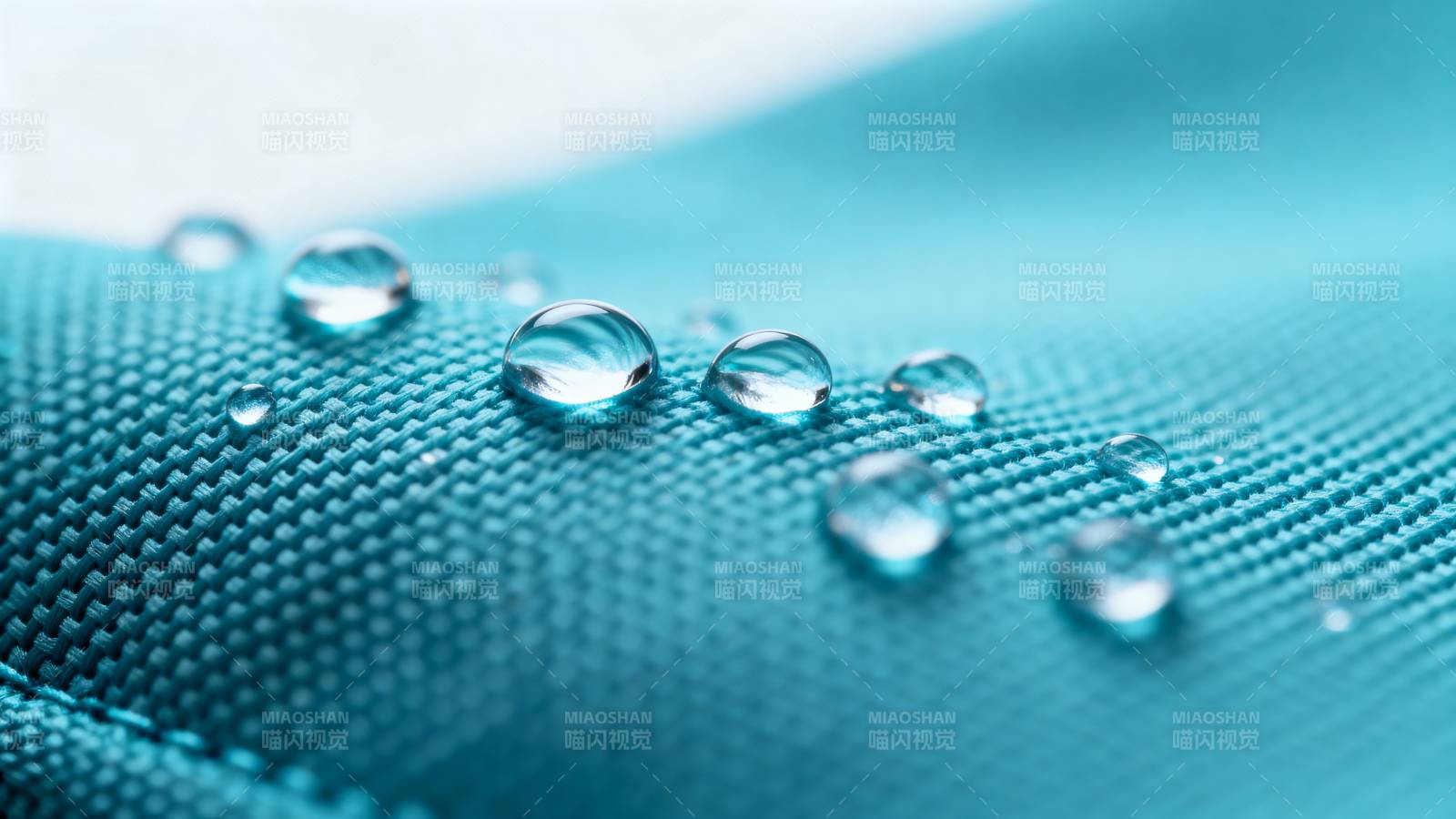 水珠在布料上图片