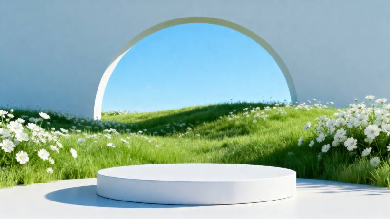 春日花境静谧景图片