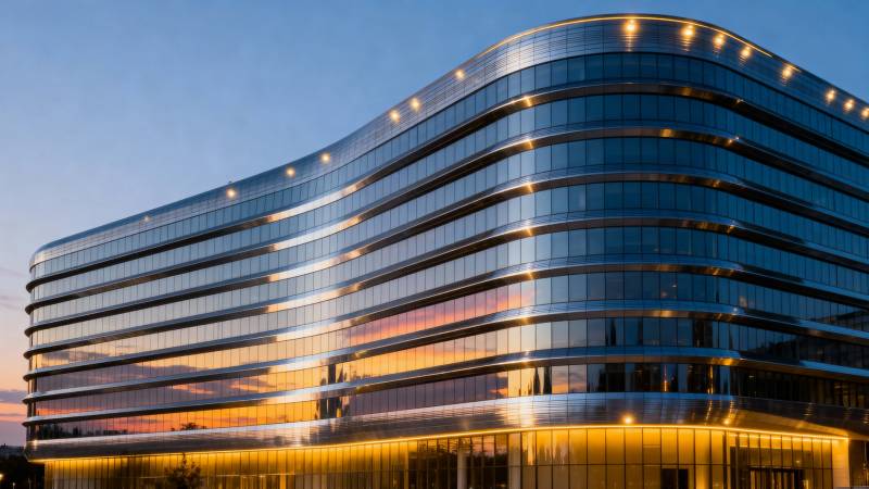 现代建筑夜景图片