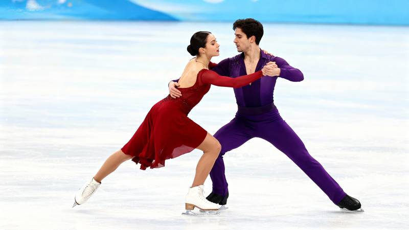 冰上双人舞图片