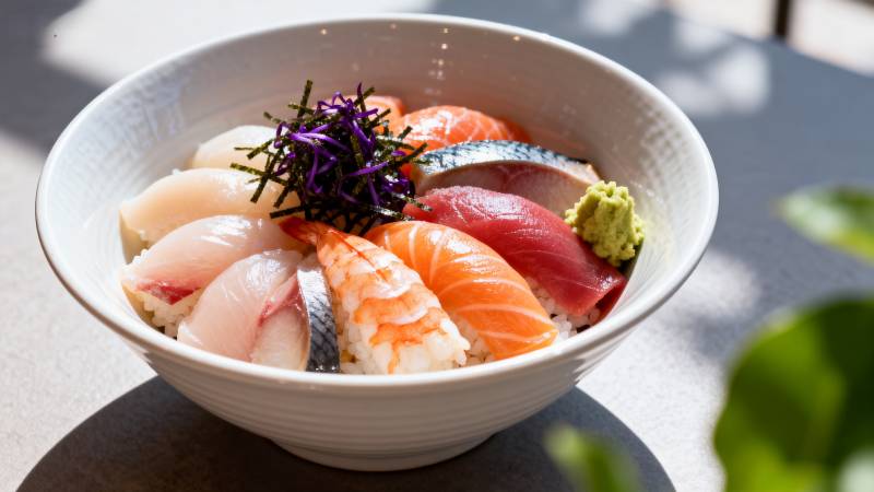 精致寿司碗图片