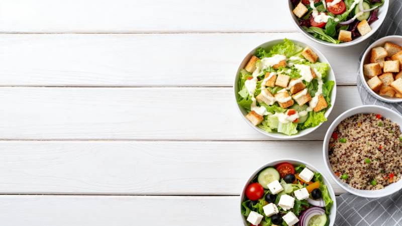 健康沙拉拼盘图片