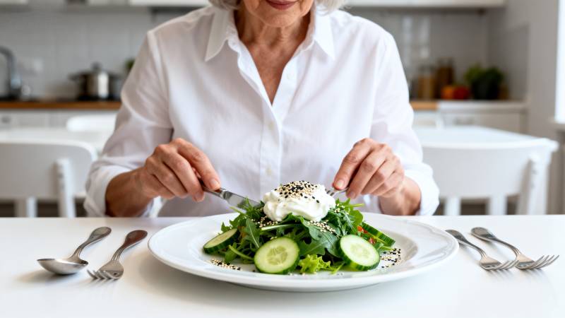 优雅享用健康沙拉图片