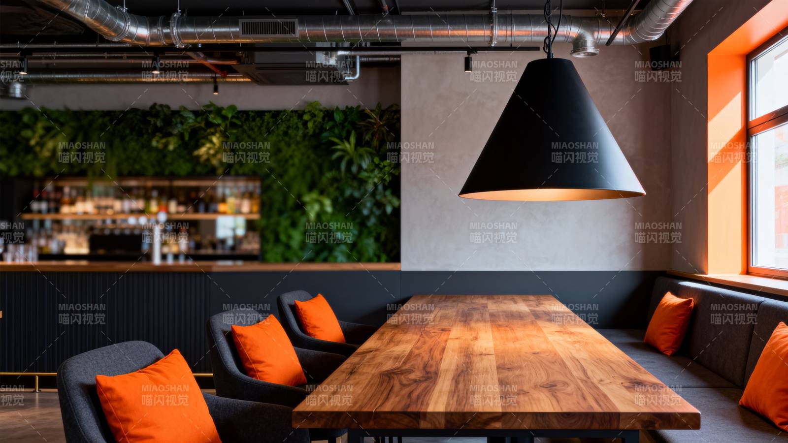 现代简约餐厅一角图片