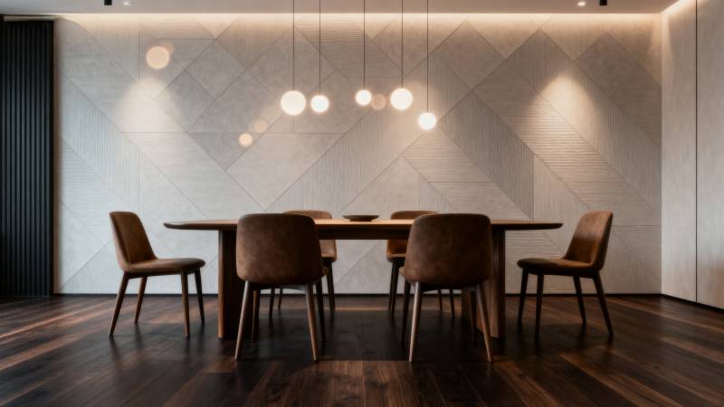 现代简约餐桌设计图片