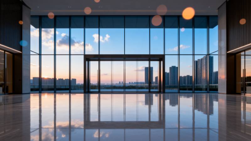 现代建筑大厅远景图片