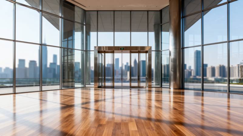 现代建筑大厅全景图片