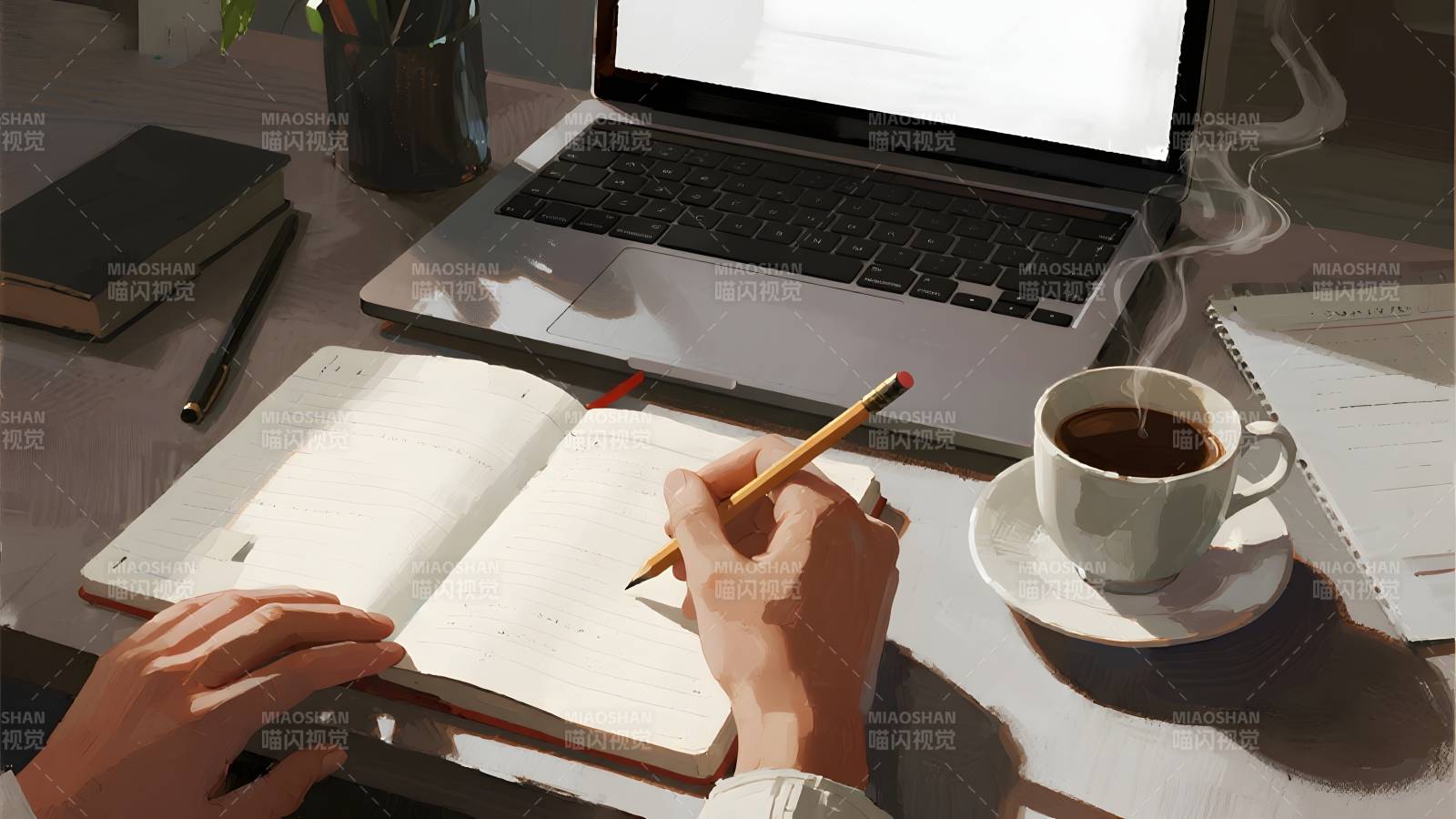 专注书写时光图片