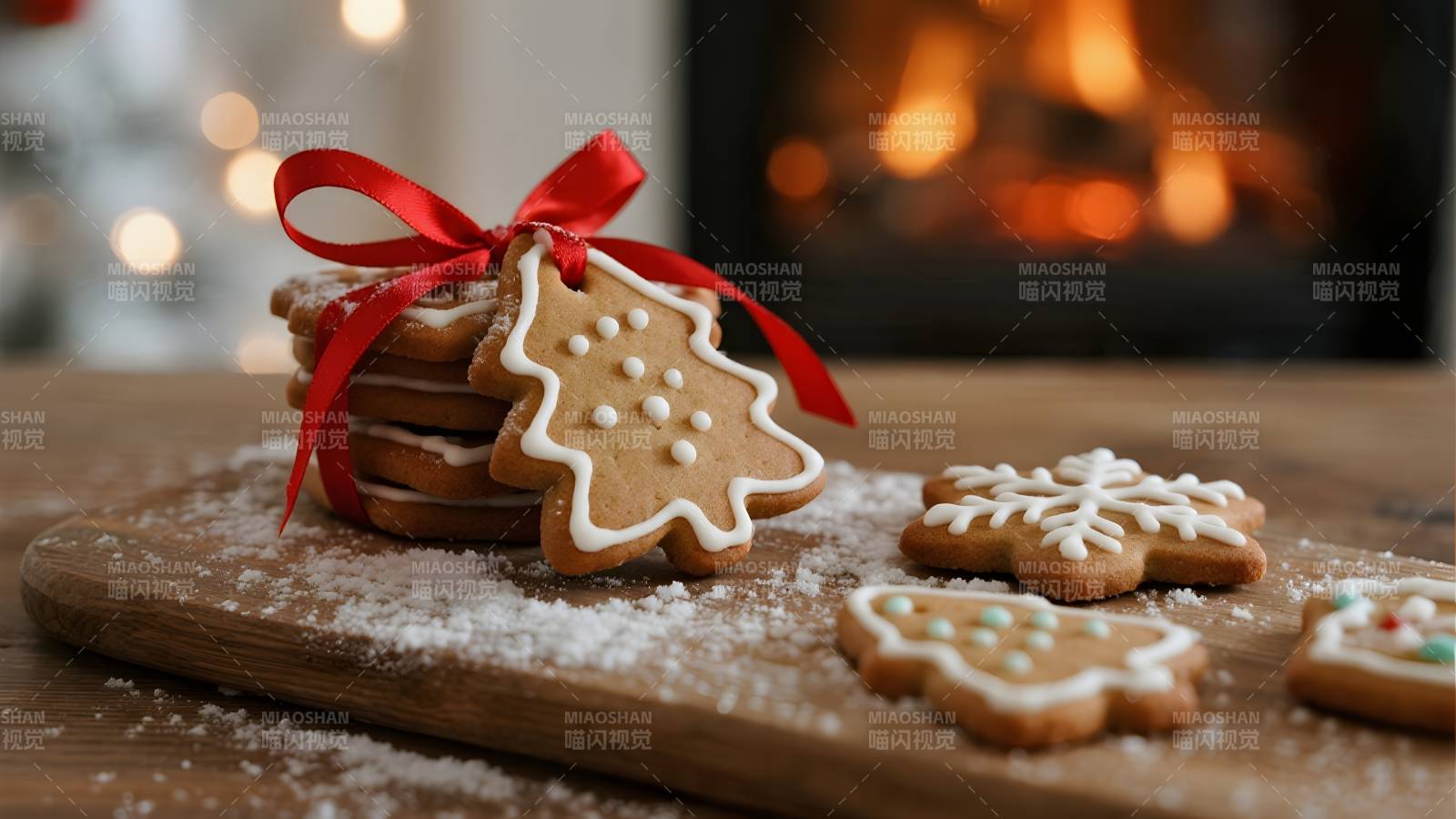 圣诞姜饼饼干图片