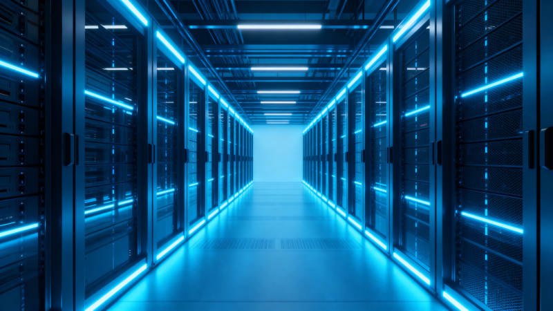 科技蓝光数据中心图片