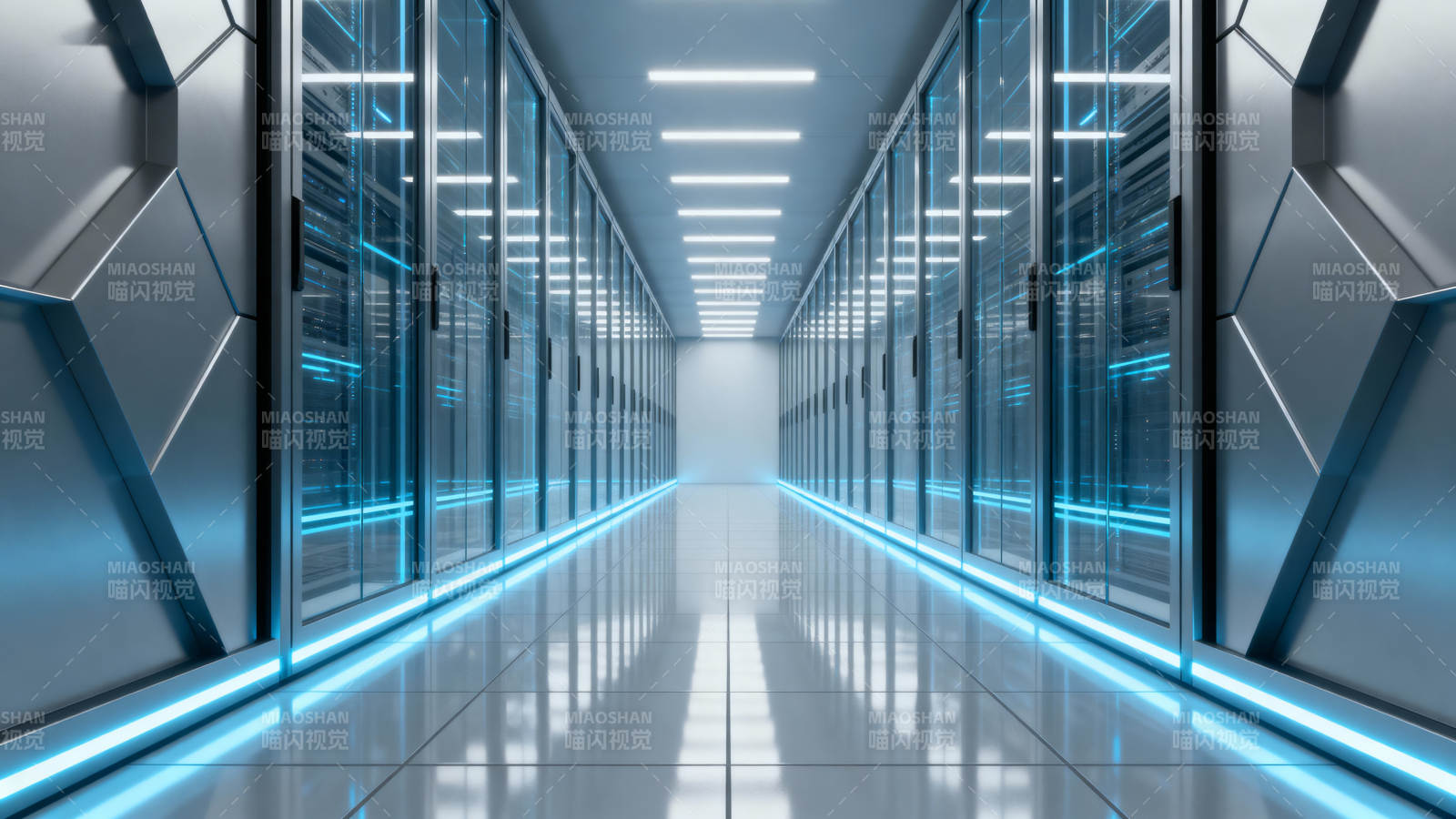 未来数据中心走廊图片