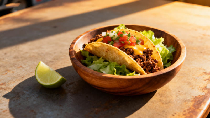 美味塔可配青柠图片