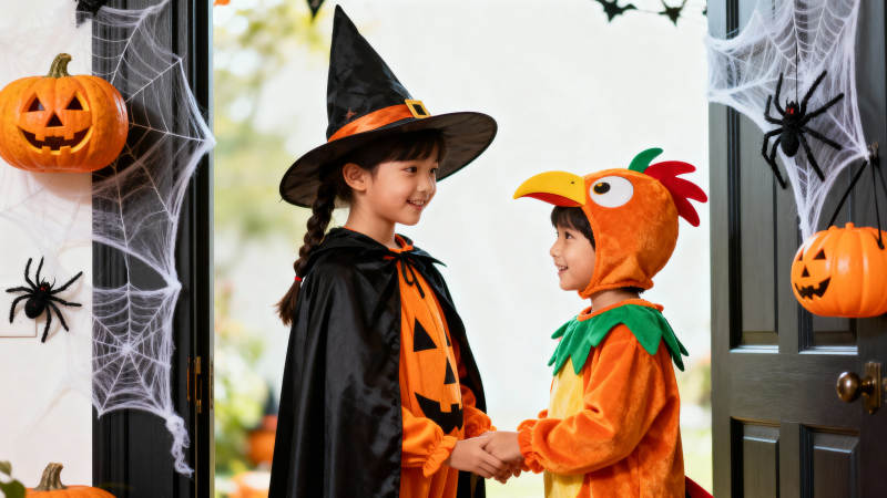 万圣节儿童装扮图片