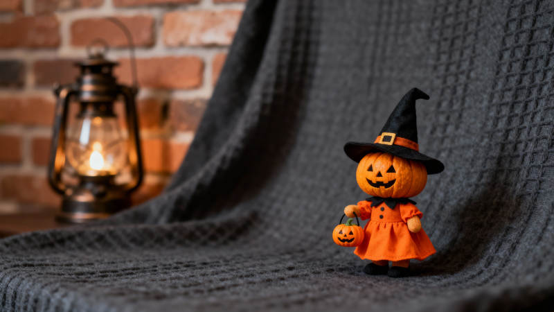 万圣节南瓜小巫师图片