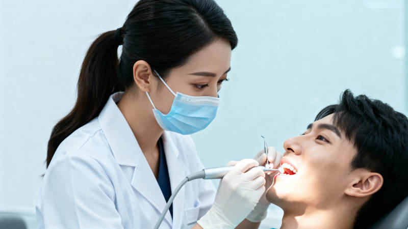 牙医诊疗患者图片