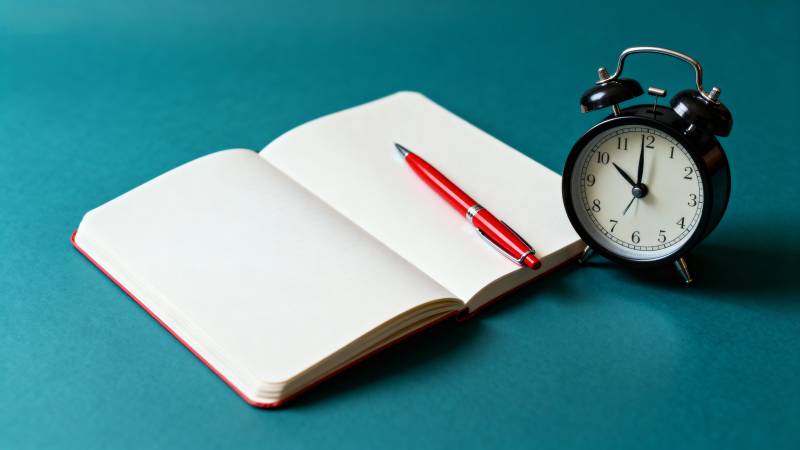 时间与笔记图片