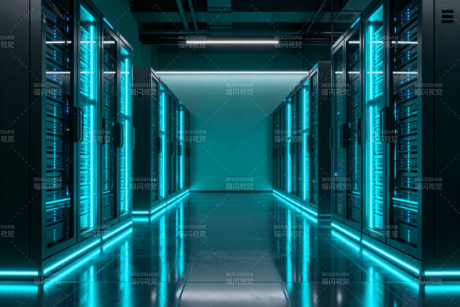未来数据中心走廊图片