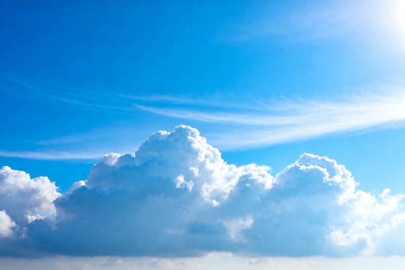 蓝天白云 晴空万里图片