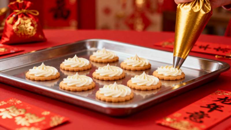 新春糖霜饼干图片