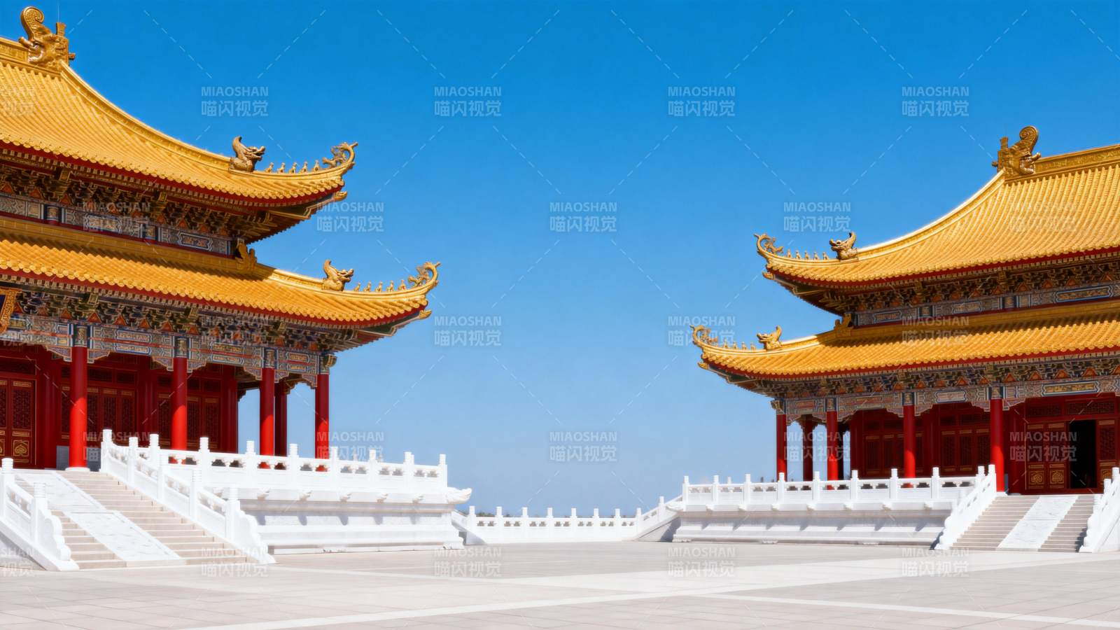 金顶红柱古建筑图片