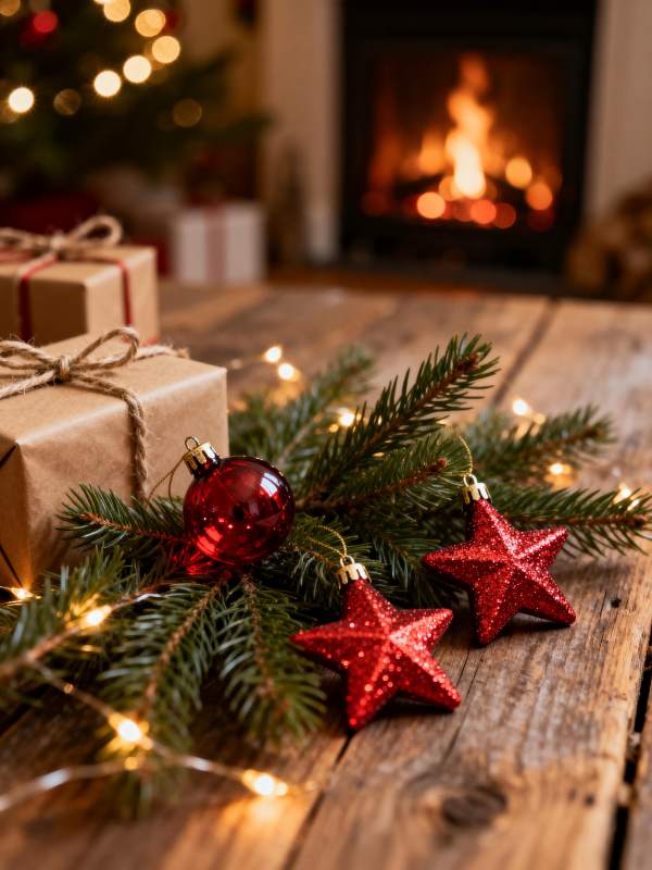 圣诞温馨夜景图片