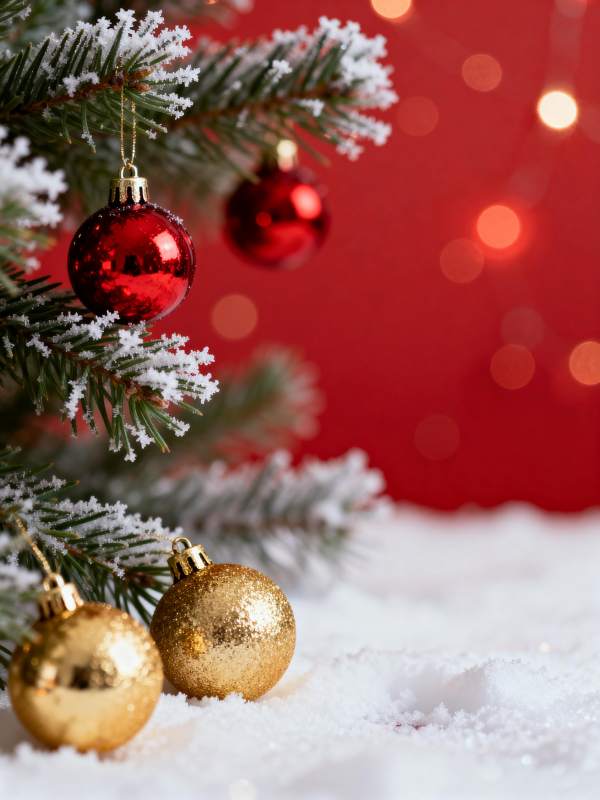 圣诞雪景装饰图片