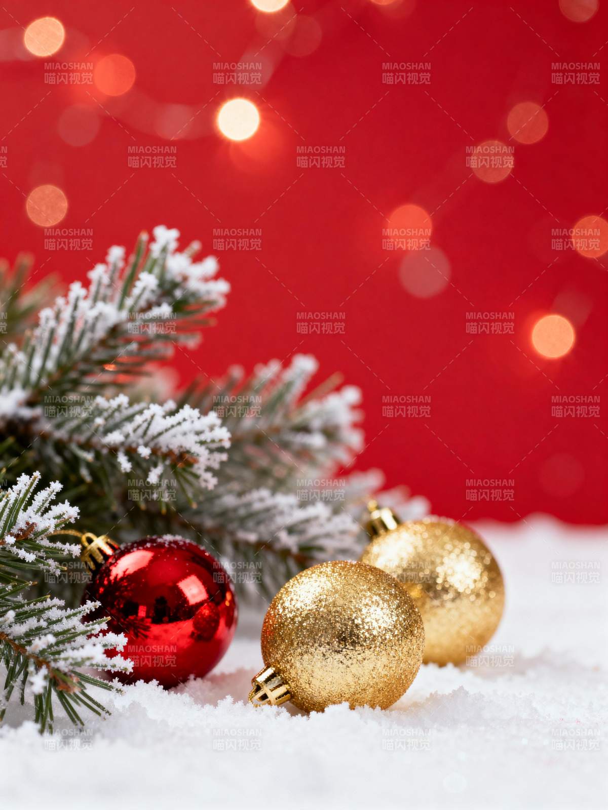 圣诞雪景装饰图片