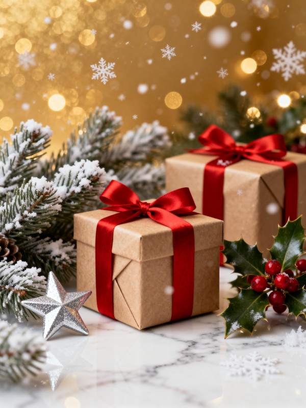 圣诞礼盒 温馨节日图片